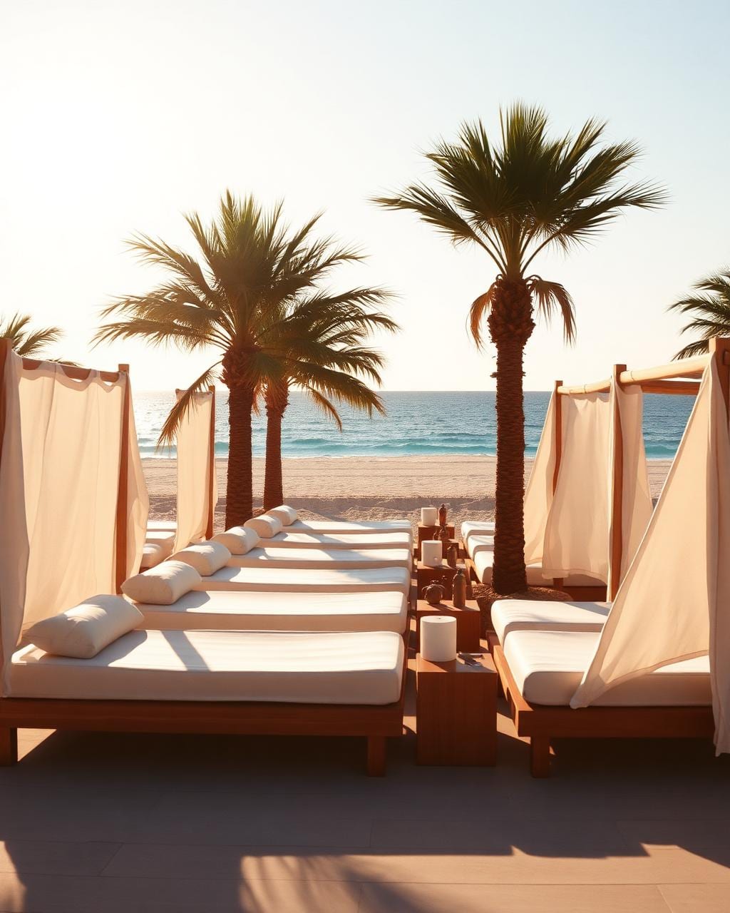Exclusive beach clubs and seaside lounges